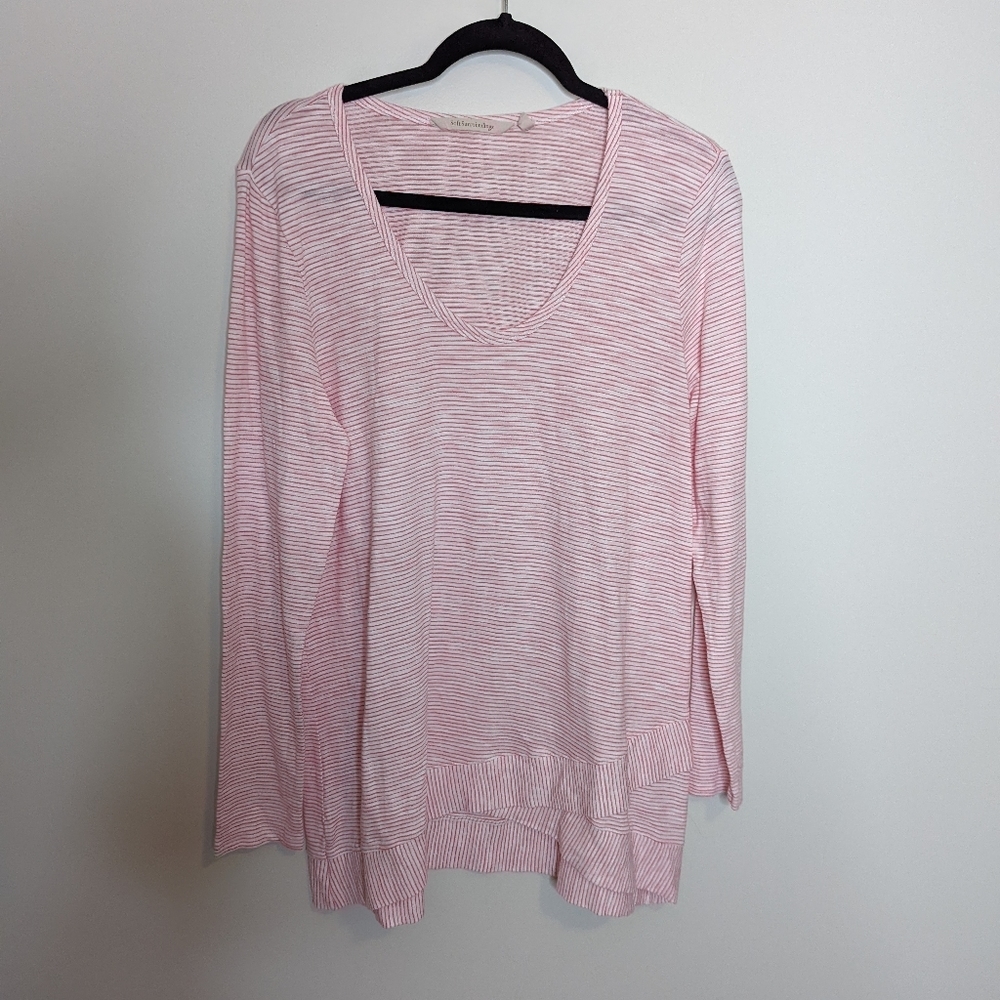 Soft Surroundings Tunic Top with Hem Detail | Size M